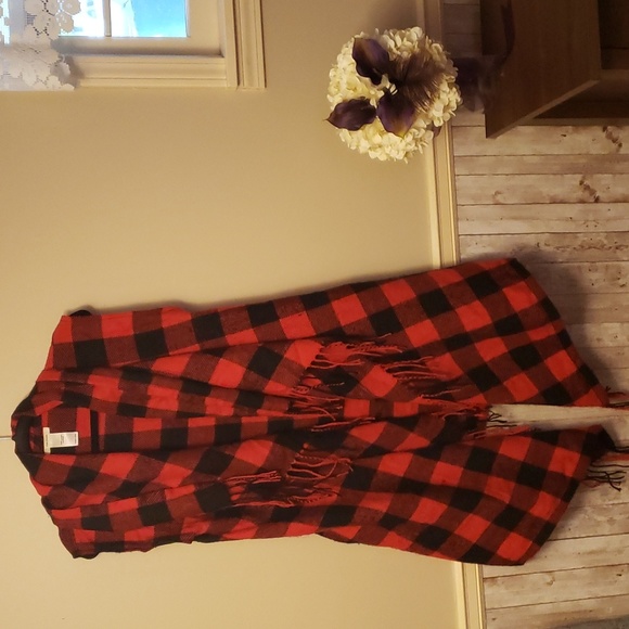 Maurices Jackets & Blazers - 💟5/$12💟 Buffalo Plaid Waterfall Vest...#Z